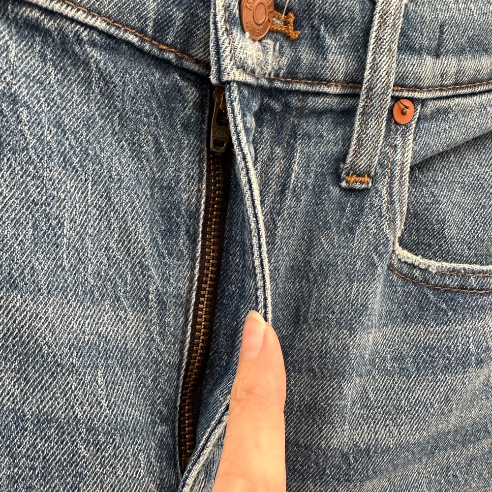 Madewell The High Rise Slim Boy Jean stretchy denim size 26 - Picture 2 of 10